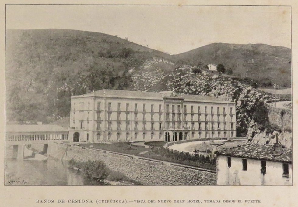 Gran hotel. Balneario de Cestona. Grabado. / La Ilustración Española y Americana, 8 de junio de 1897.