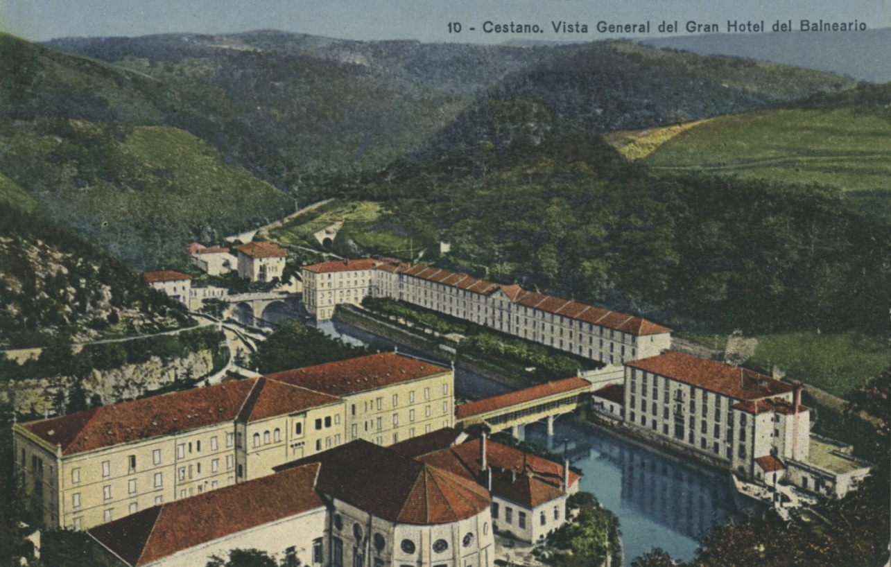 Gran hotel. Balneario de Cestona a principios del siglo XX. / Postal. ZestoakoUdala - GureGipuzkoa.